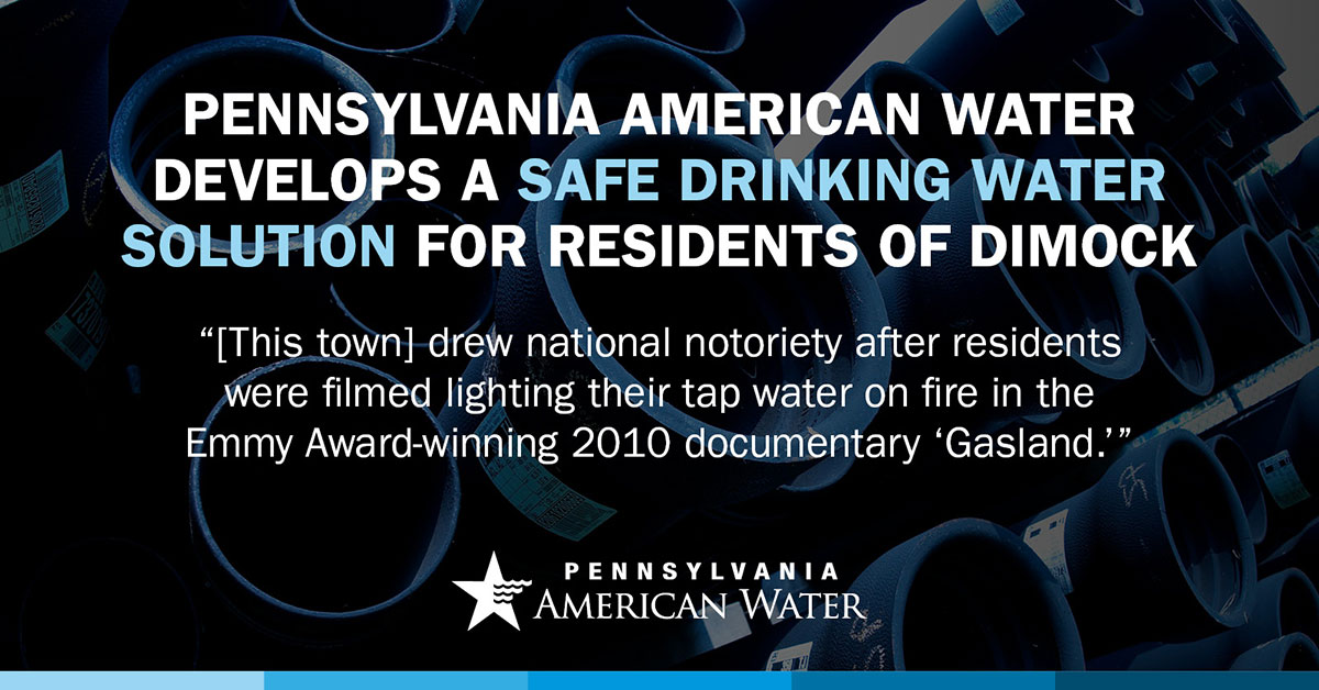 PA Drinking Water for Dimock Gasland Doc Town